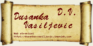 Dušanka Vasiljević vizit kartica